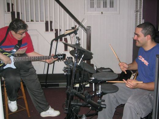 A lucky fan gets to jam with Dave!